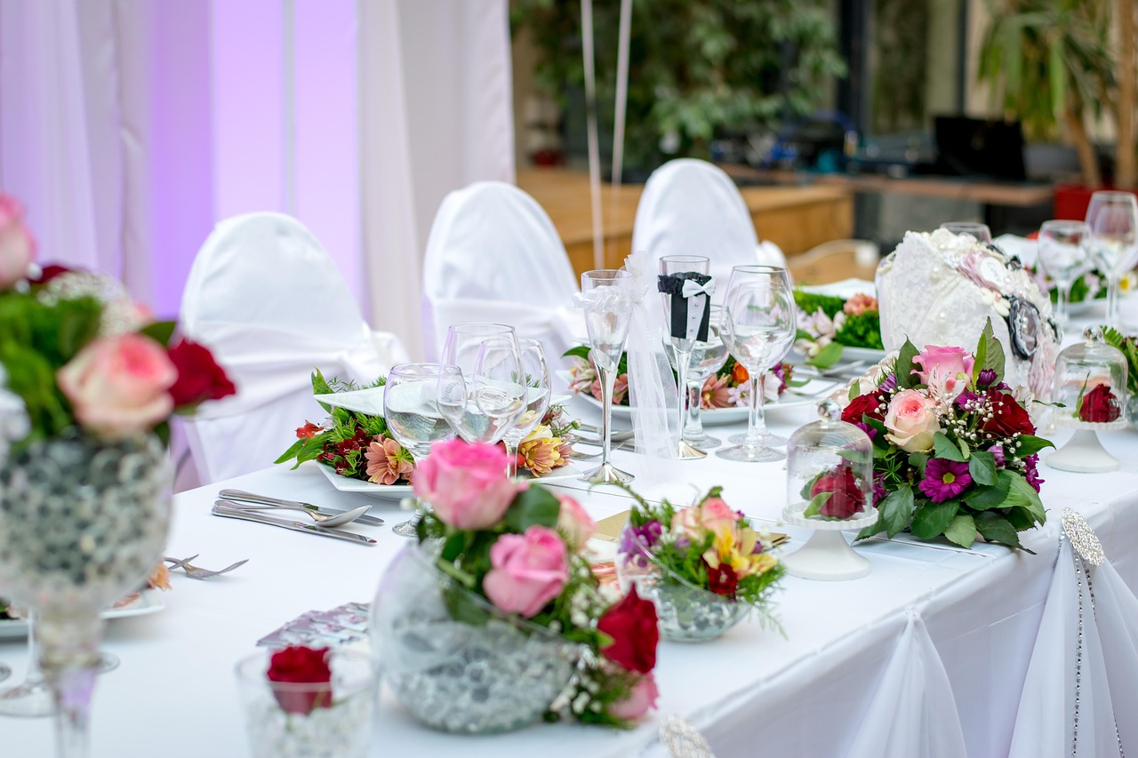 Reception table styling
